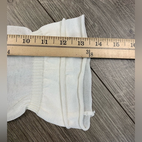 CHANEL‎ Vintage White cc Logo Knit Blouse Top Size 40 EU NWT - Picture 10 of 16